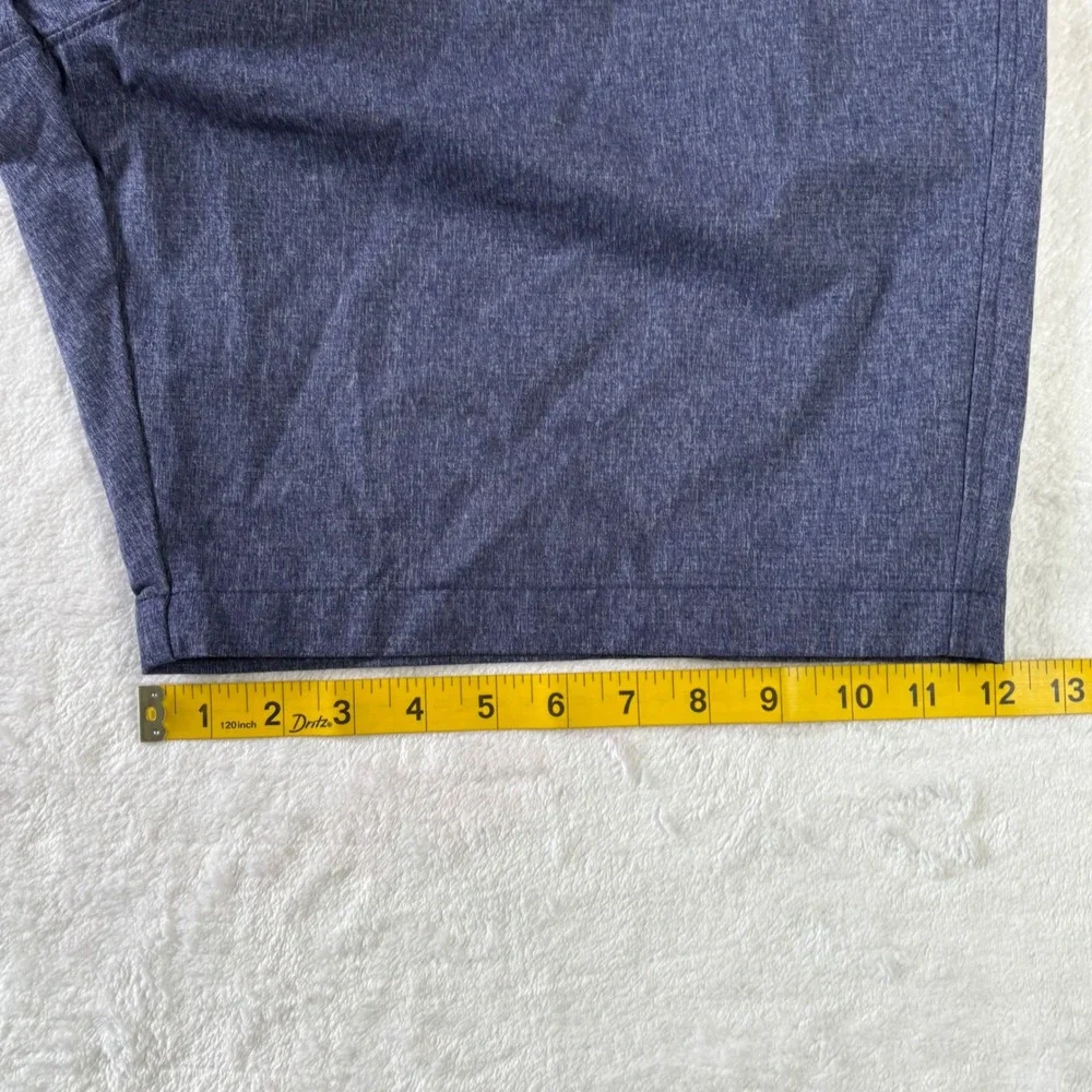 Under Armour Mens Golf Shorts Navy Blue Heather Flat Front Size 40